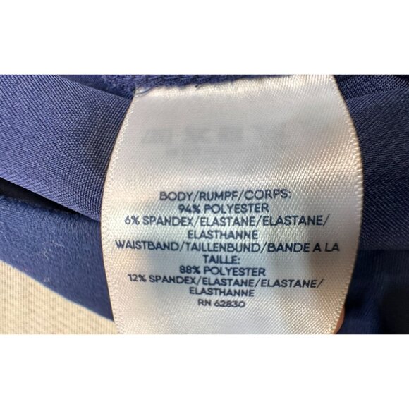 Lands End Womens Stretch Ankle Pants S Blue Nylon/Spandex - Picture 8 of 12